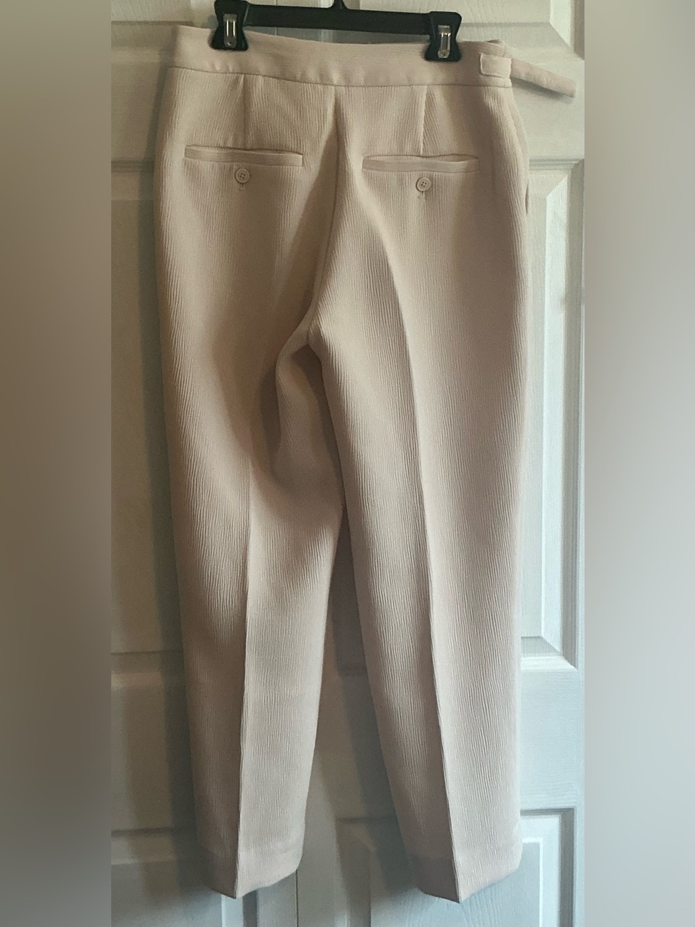 Club Monaco Ankle Pant Soft Pink Textured High-Rise – Size 4 - Picture 3 of 10